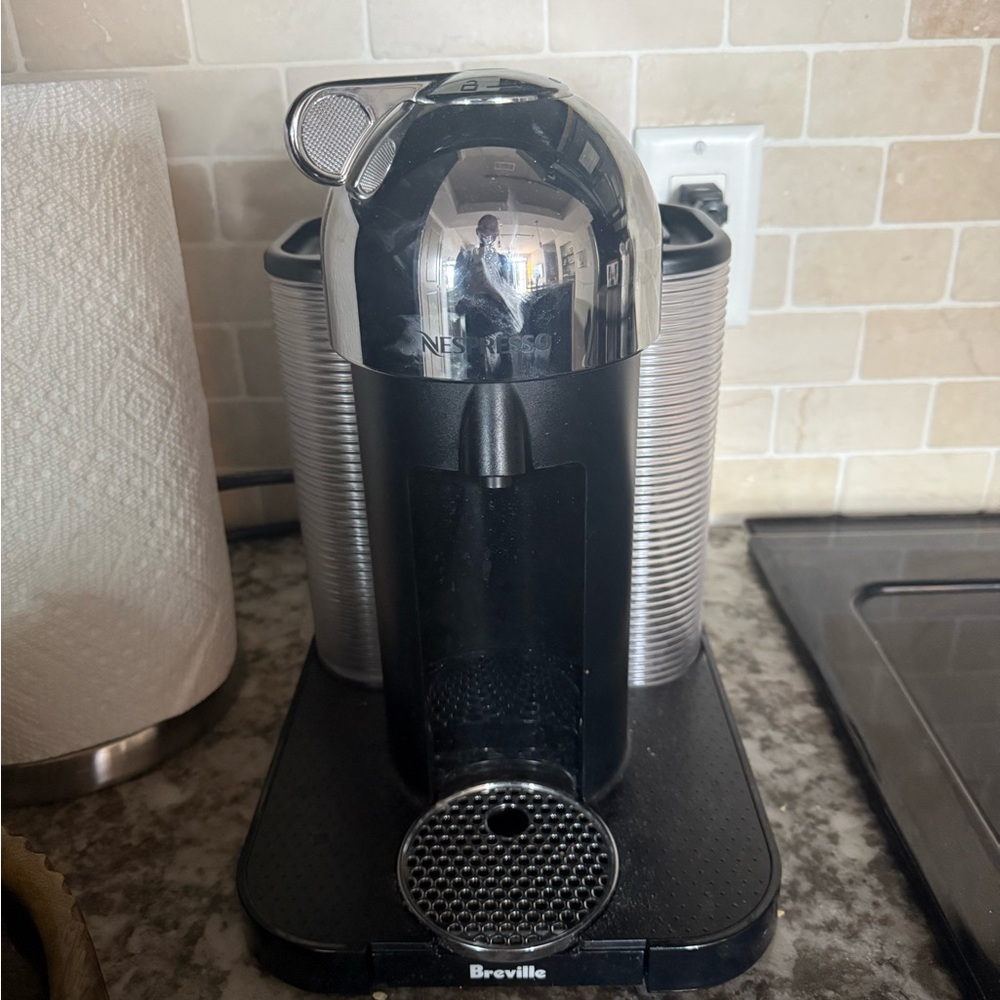 Coffee machine on kitchen counter